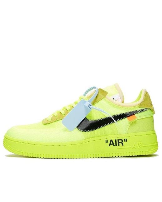 Nike Off White Sneakers Air Force 1 Yellow Black