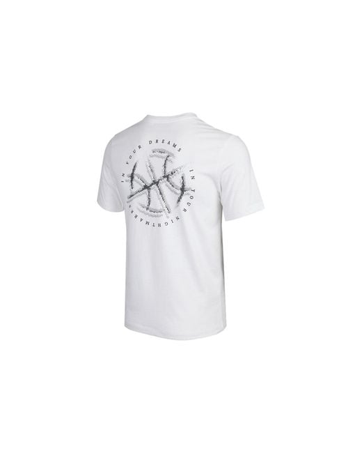 Nike White Dna Ss Crew 2 Alphabet Logo T-Shirt for men