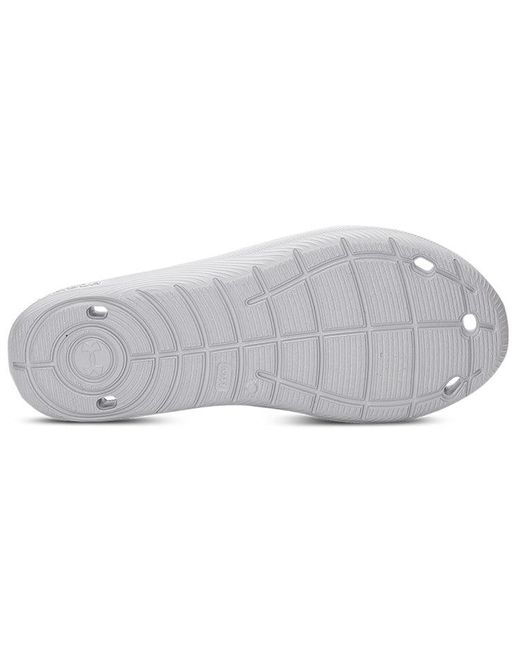 Under Armour Gray Locker 4 Slide 'Mod' for men