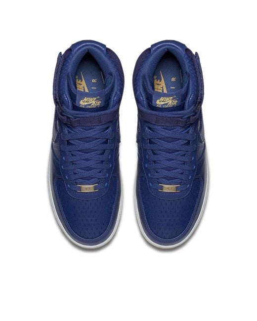 Nike Blue (Wmns) Air Force 1 High Premium 'Dark Dust'