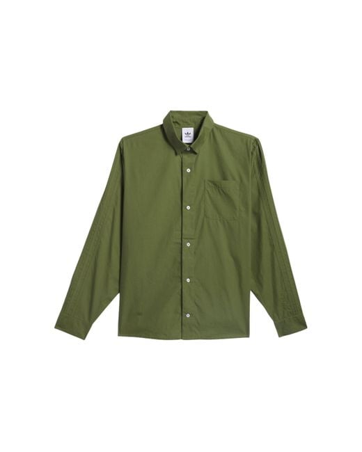 Adidas Green Originals Shmoofoil Button Up Asia Sizing for men