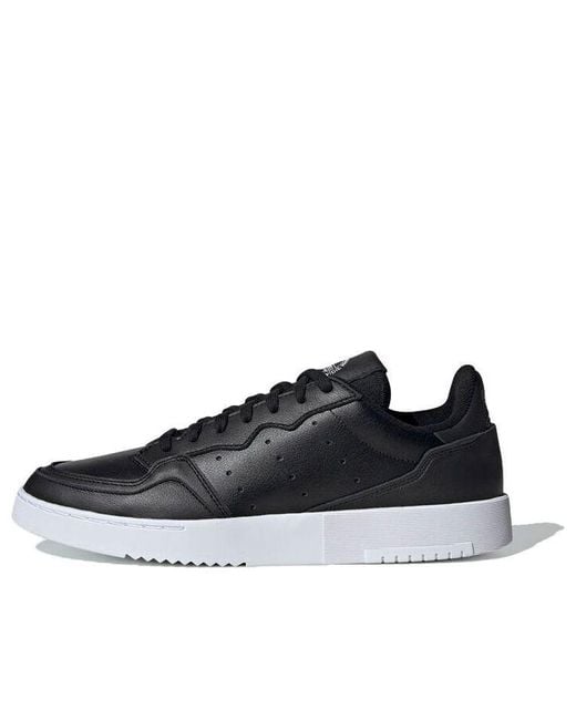 Adidas Black Supercourt 'Core Leather' for men