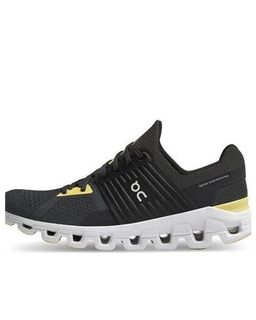 On Shoes Black Cloudswift 'Magnet Citron' for men