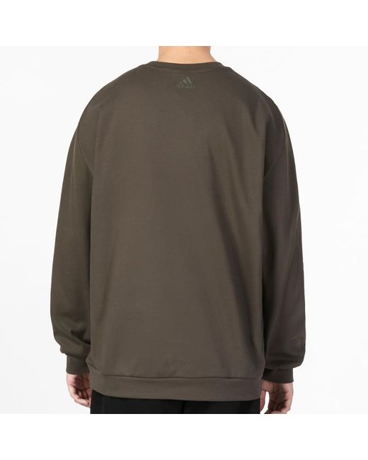 Adidas Green Th Ref Swt Pullover Jerseys Sportswear for men