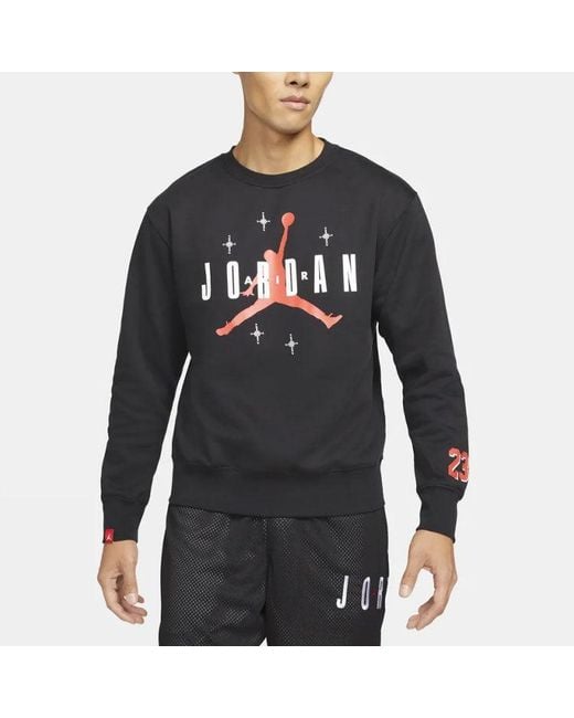 Nike Blue Athleisure Casual Sports Round Neck Pullover for men