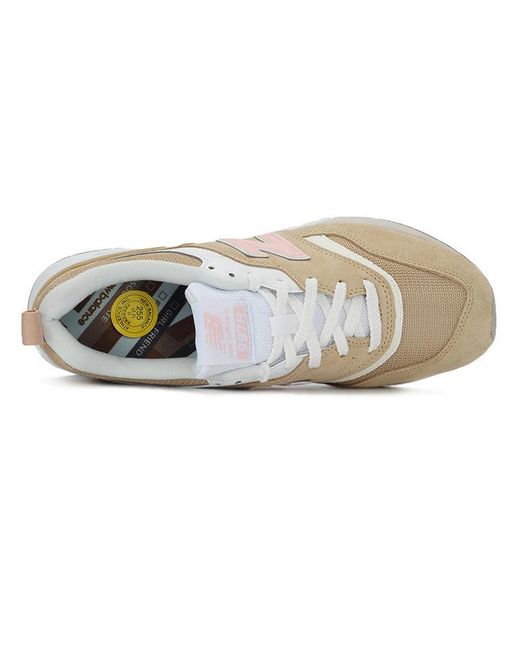 New Balance White 997 Shoes for men