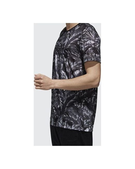 Adidas Black Neo Sports Breathable Training Running Round Neck Short Sleeve for men