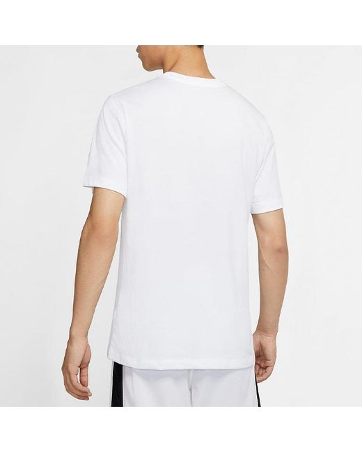 Nike White Dri-Fit Greatest On Earth Basketball Sports Short Sleeve for men