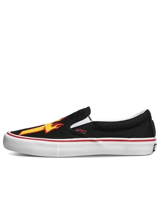 Vans Black Thrasher X Slip-On Pro 'Thrasher' for men