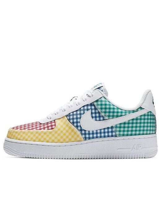 Nike Blue (Wmns) Air Force 1 Low Qs 'Gingham Pack