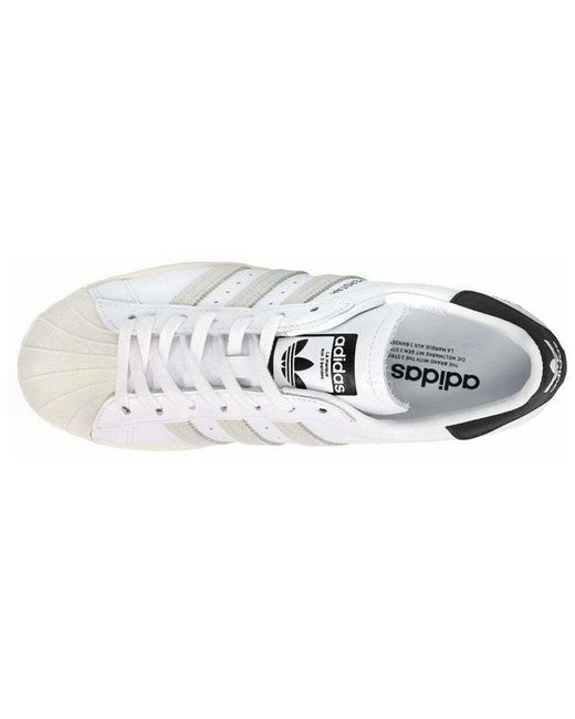 Adidas White Superstar 'Size Tag for men