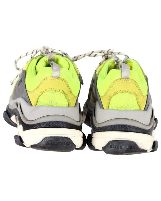 Balenciaga Green Triple S Sneakers 'Fluorescent' for men