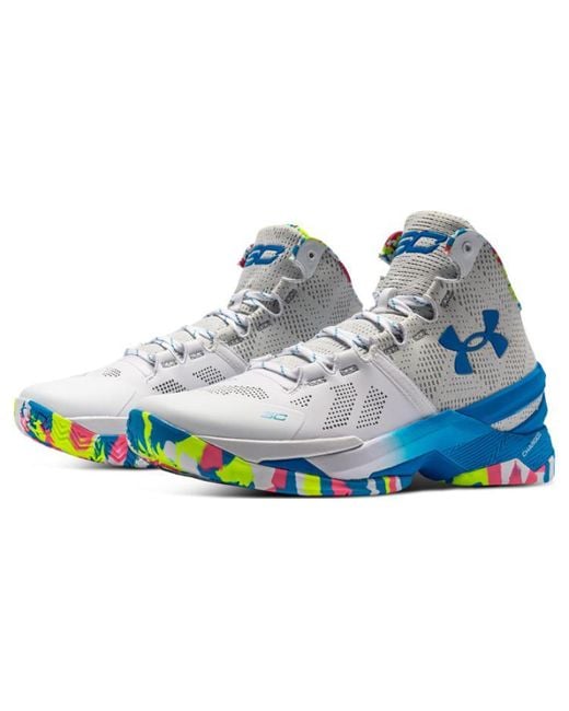 Under Armour Blue Curry 2 Retro 'Splash Party' for men
