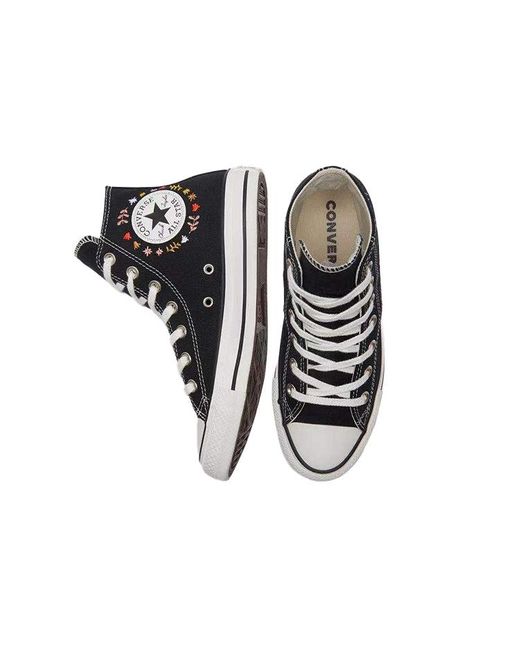Converse Black (Wmns) Chuck Taylor All Star High 'It's Okay To Wander'