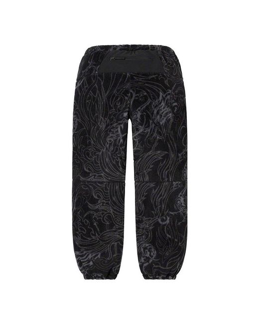 Supreme Black X The North Face Step Tech Fleece Pants for men