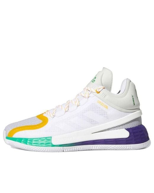 Adidas White D Rose 11 for men