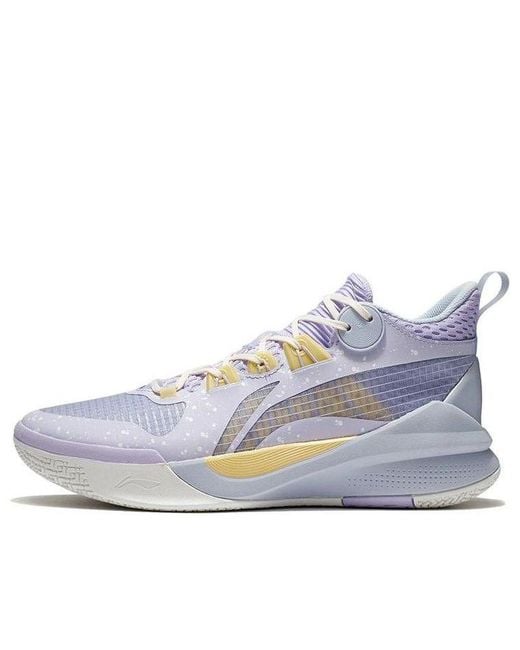 Li-ning Blue Sonic 10 Team 'Lilac Pale Banana' for men
