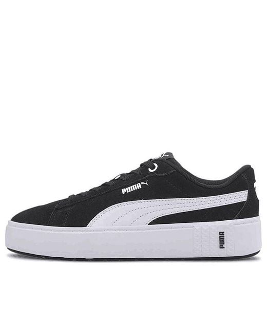 PUMA Black (Wmns) Smash Platform V2 Suede