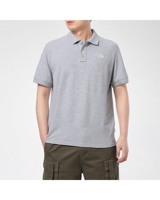 The North Face Gray Polo T-Shirts for men