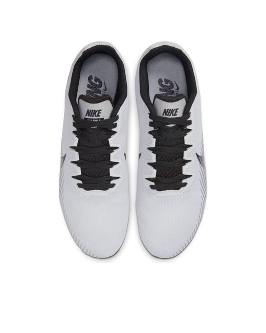 Nike Gray Air Zoom Rival M 9 Spikes 'Pure Platinum' for men
