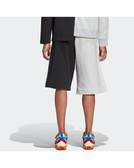 Adidas Black Originals Originals X Kerwin Frost Crossover Fw22 Splicing Elastic Waistband Straight Shorts for men