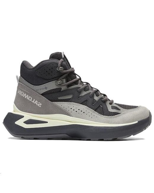 Salomon Black Odyssey Elmt Mid Gtx Sneakers Boots for men