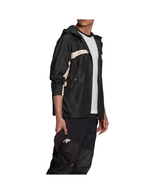 Adidas Black Ryv Pkt Wb Sports Jacket for men