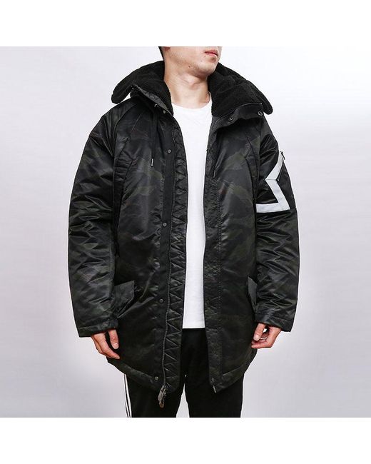 Nike Black Sports Hooded Down Coat '' for men