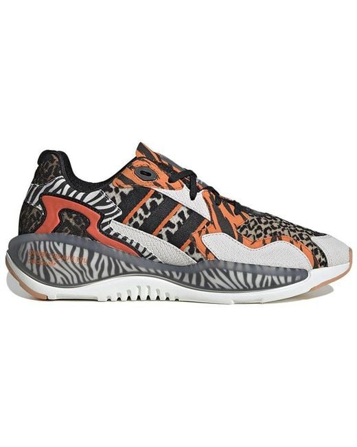 Adidas Brown X Atmos Zx Alkyne Crazy Animal for men