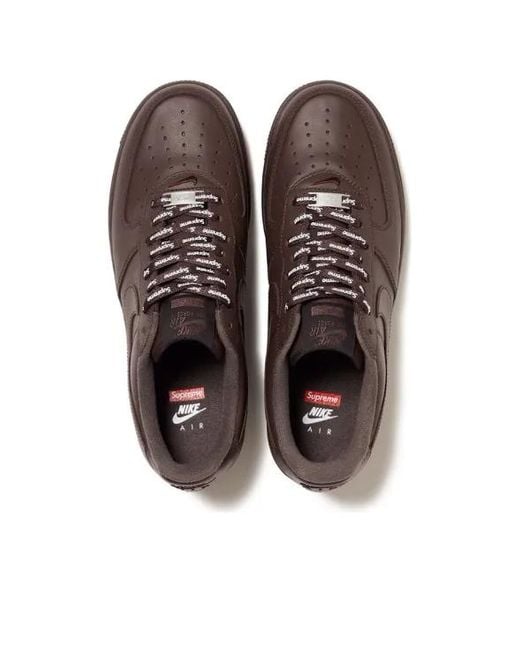 supreme nike brown