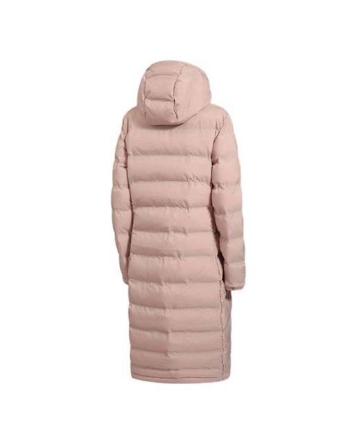 Adidas Pink (Wmns) Helionic Long Down Jacket Asia Sizing