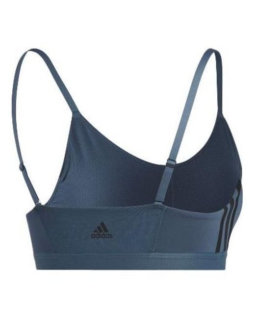 Adidas Blue (Wmns) All Me 3-Stripes Bra