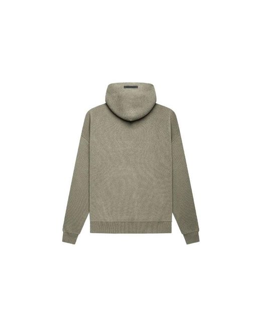 Fear Of God Gray Fw21 Knit Hoodie 'Pistachio' for men