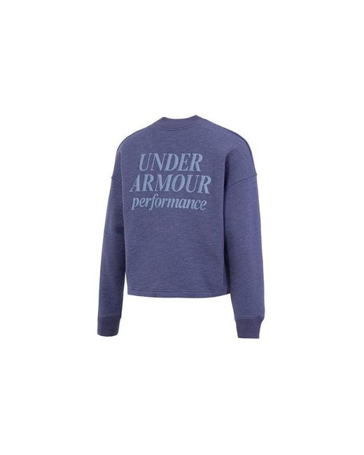 Under Armour Blue (Wmns) Essential Script Crew Sweatshirt