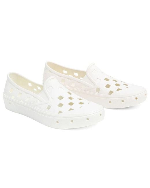 Vans White Slip-On Trk for men