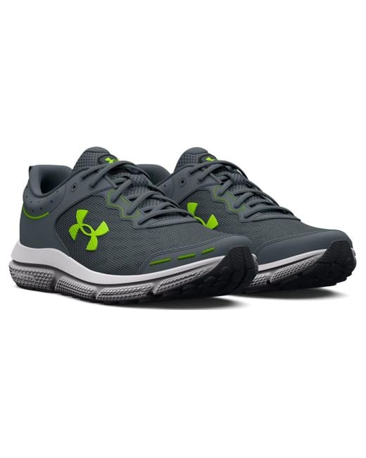 Under Armour Blue Charged Assert 'Gravel Lime Surge' for men