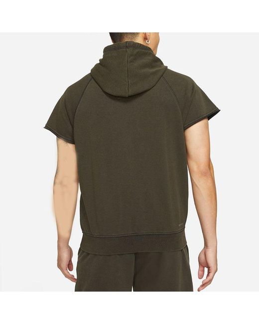 Nike Green Dri-Fit Zion Embroidered Quick Dry Sports Short Sleeve for men