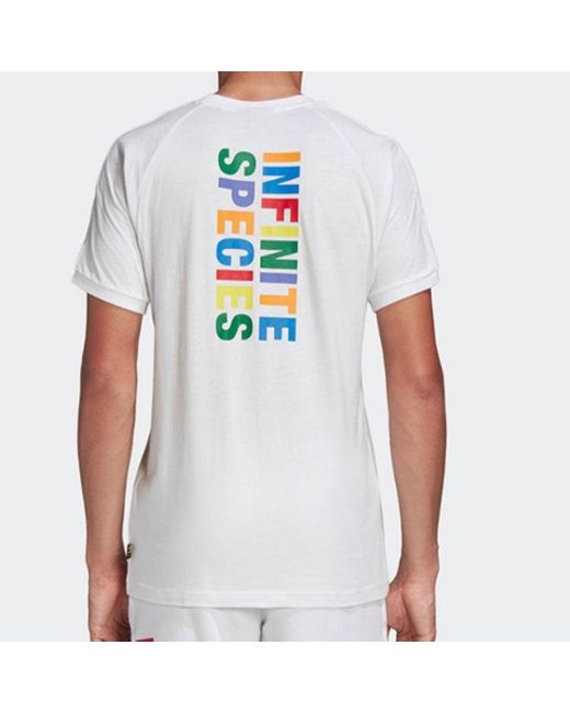 Adidas White X Pharrell Infinite Species T-Shirt for men