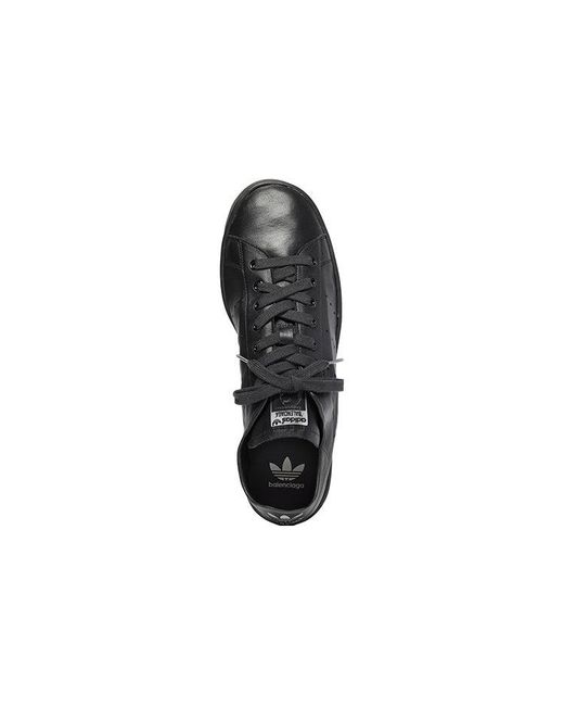 Balenciaga Black X Adidas Originals Stan Smith Sneakers for men