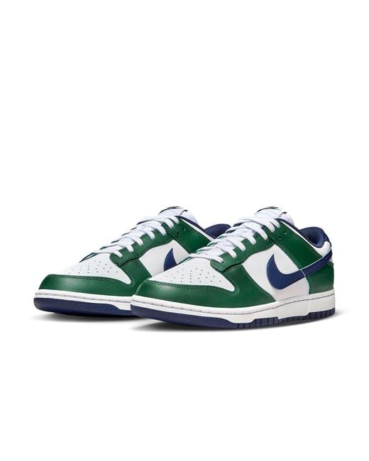 Nike Green Dunk Low Retro Shoes for men