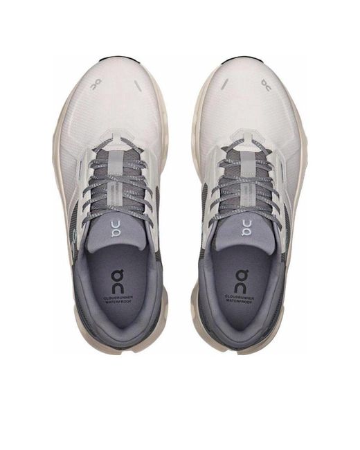On Shoes Blue Cloudrunner 2 Waterproof 'Wolf Dust' for men