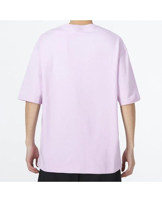 Nike Purple Essentials Pattern Printing Round Neck Tee for men
