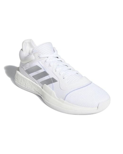 Adidas White Marquee Boost Low Metallic' for men
