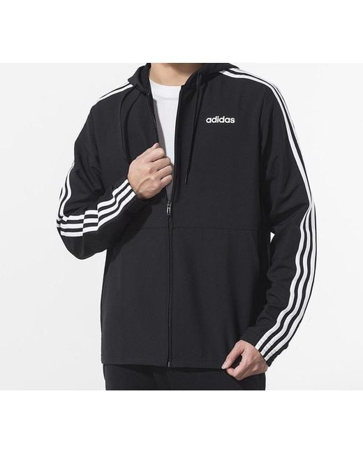 Adidas Black Hooded Jacket for men