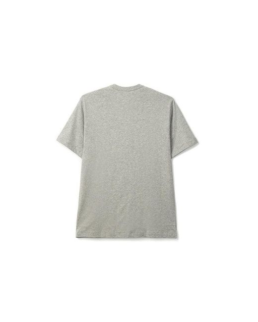 Comme des Garçons Gray Little Logo Applique Cotton Short-Sleeve Tee for men