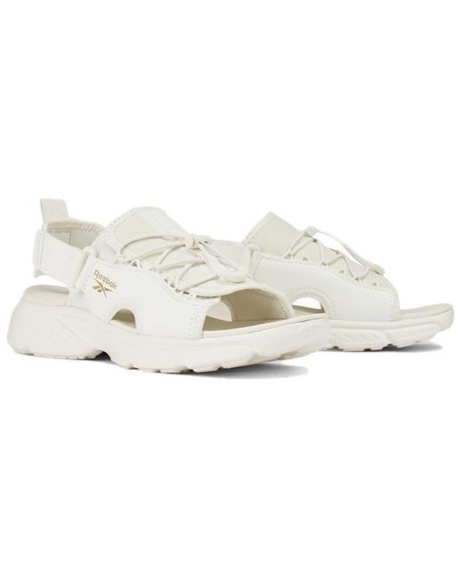 Reebok White Hyperium Slides for men