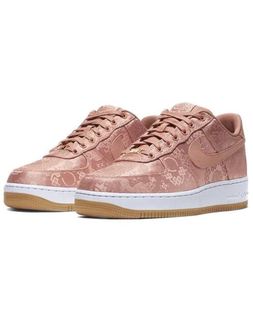 Nike Brown X Clot Air Force 1 Low Premium 'Rose Silk' Special Box for men