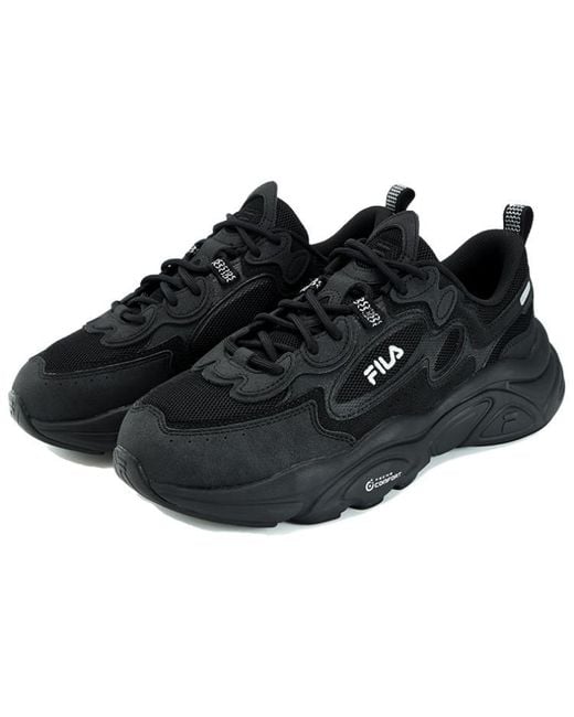 Fila Black Running Shoes Low Nonslip Shoes for men