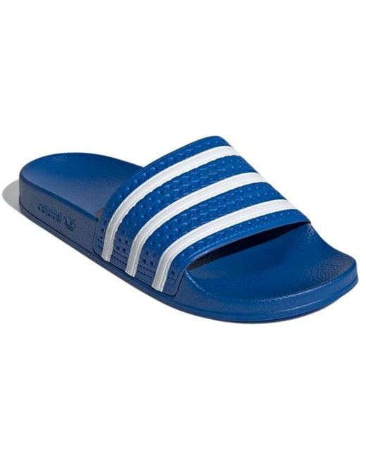 Adidas Blue Adilette Slide 'Glow' for men