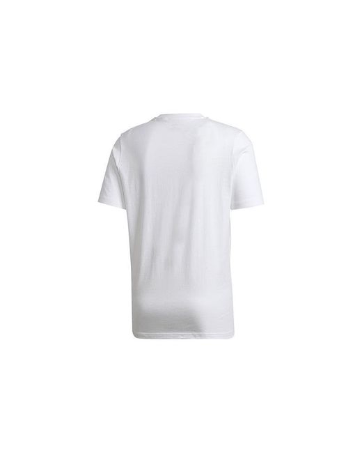 Adidas White Hyprrl Slgn T Sports Training Short-Sleeve Tee for men